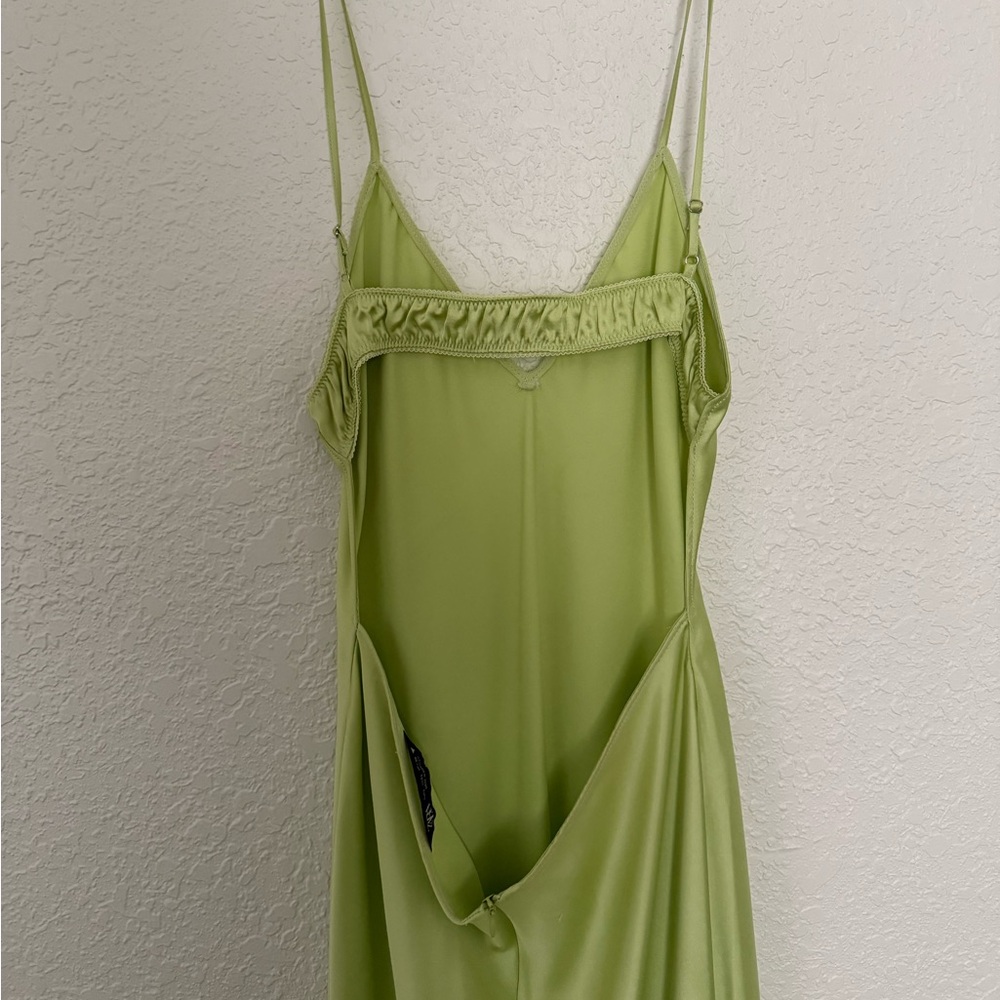 Zara Lime Green Slip Dress